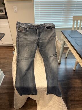 Men's Bootcut Jeans in Faded Blue-Gray